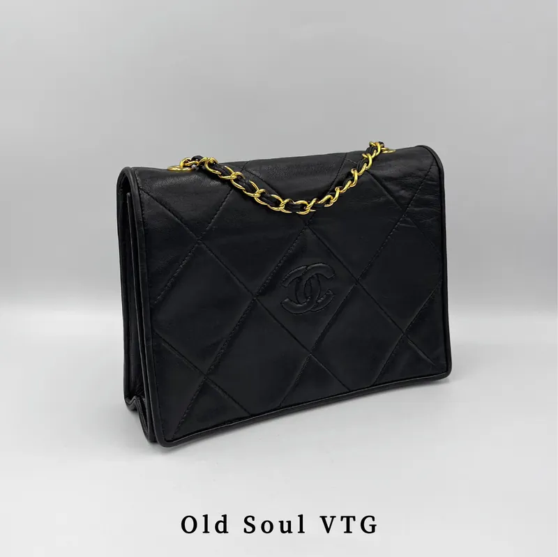 𝐂𝐡𝐚𝐧𝐞𝐥 黑大菱格掀蓋包