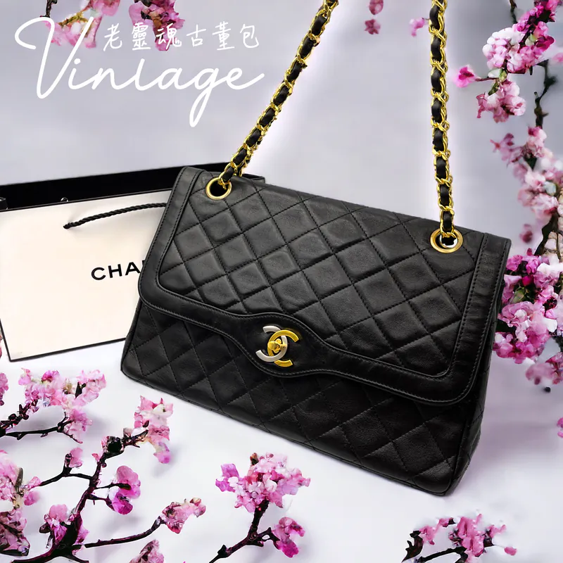 CHANEL 巴黎限定鴛鴦釦CF